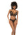 Lace Bralette & Thong Panty w/Lace Up Back Black S/M