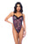 Night Butterfly Bodysuit w/Hook and Eye Crotch Closure - Black L/XL