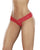 Lace V Front Boy Short Red LG
