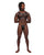 Leather Gemini Double Ring Harness Black O/S