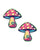 Neva Nude Glitter Shroom Pasties - Red Multi O/S