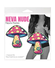 Neva Nude Glitter Shroom Pasties - Red Multi O/S