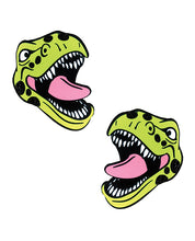 Neva Nude Black Light  Dinosaur Pasties - Green O/S