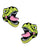 Neva Nude Black Light Dinosaur Pasties - Green O/S