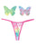 Neva Nude Naughty Knix Rainbow Sherbet Velvet G-String & Pasties - (Color Varies) Multi O/S