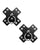 Neva Nude Burlesque Pierced N' Punked Leather Metal X Silicone Reusable Pasties - Black O/S