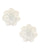 Neva Nude Lace Petal Flower Pasties - White O/S
