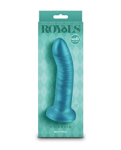 Royals 6' Charlie Curved Dildo - Metallic Teal