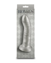Royals 7' Charlie Curved Dildo - Metallic Champagne