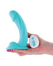 Colours Curve Vibrating 6" Dildo - Teal