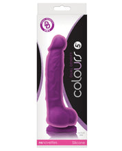 Colours Dual Density 5' Dildo - Purple
