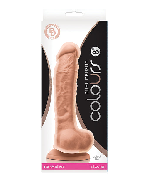 Colours Dual Density 8' Dildo - White