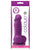 Colours Pleasures 4" Dong w/Balls & Suction Cup - Purple