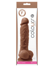 Colours Pleasures 5' Dildo w/Suction Cup - Brown