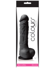 Colours Pleasures 5' Dildo w/Suction Cup - Black