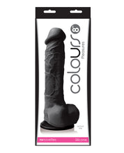 Colours Pleasures 8' Dildo w/Suction Cup - Black