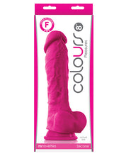 Colours Pleasures 8' Dildo w/Suction Cup - Pink