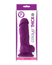 Colours Pleasures Thick 5' Dildo - Purple