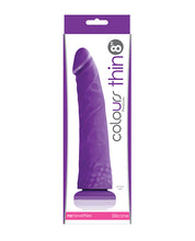 Colours Pleasures Thin 8' Dildo - Purple