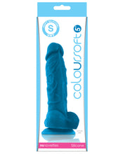 ColourSoft 5' Silicone Soft Dildo - Blue