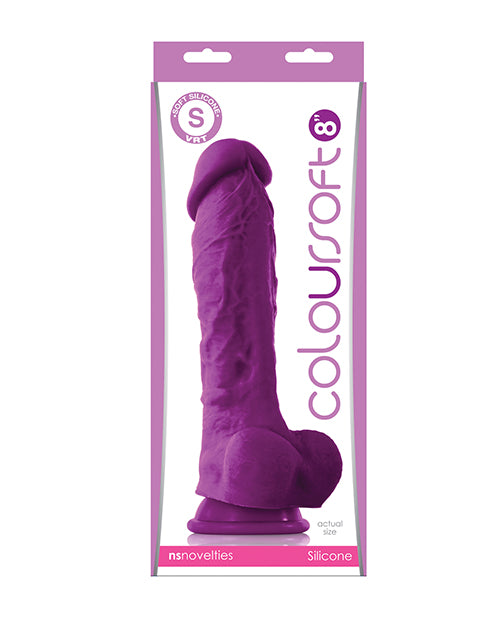 ColourSoft 8' Soft Dildo - Purple