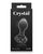Crystal Flower Butt Plug - Black