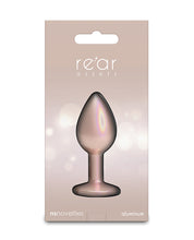 Rear Assets Small w/Clear Gem - Iridescent Champagne