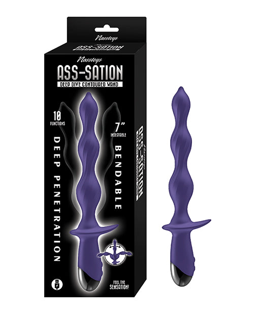 Ass-Station Deep Dive Contoured Wand - Purple