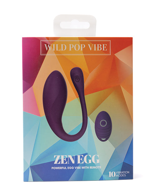 Wild Pop Vibe Zen Egg w/Remote - Purple