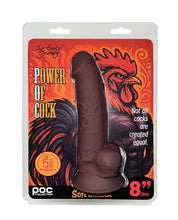 Power of Cock 8' Dildo - Dark Brown