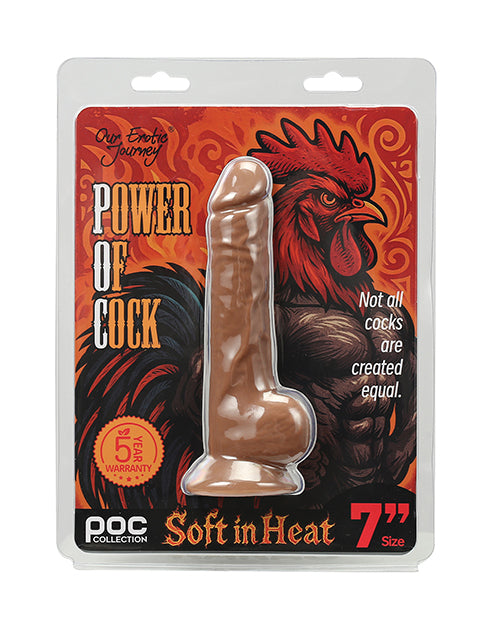 Power of Cock 7' Dildo - Dark Tan