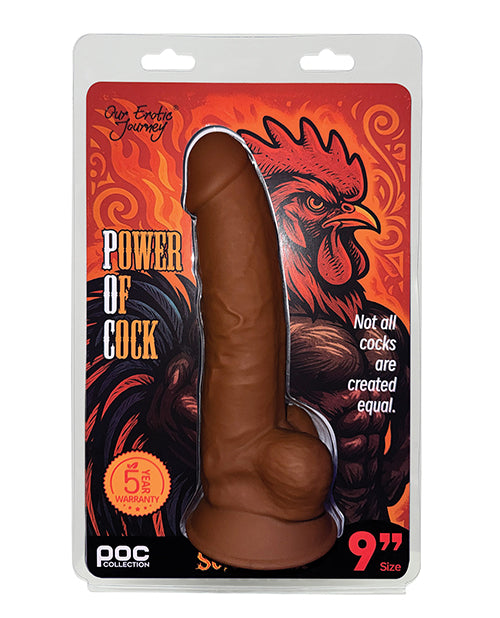 Power of Cock 9' Dildo - Brown