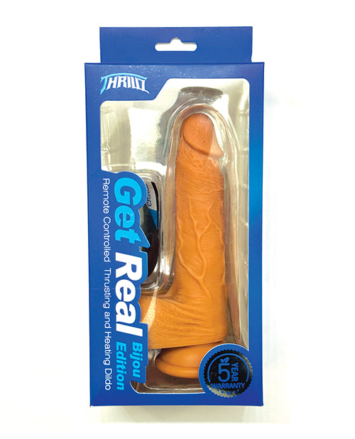 Thrillz Get Real Bijou Thrusting Dildo w/Remote Vivid Novelties Thrillz Get Real Bijou Thrusting Dildo w/Remote Vivid Novelties