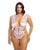 Imani Eyelash Lace Soft Cup High Leg Teddy Pink Tulle 1X/2X