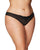 Crotchless Thong w/Pearls Black 1X/2X