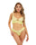 Noell Underwire Lace & Ruffle Bra w/G-String Daiquiri Green L/XL