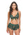 Cami Lace Bralette w/Tap Shortie - Green S/M