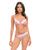 Glinda Mesh 2 pc Set w/Floral Embroidered Details - Pink & White MD