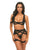 Thalia Mesh & Lace Underwire 3 pc Set - Black XL