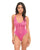 Valentine Lace Teddy w/Bow Details - Rose XL