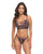 Adela Embroidered Boned Bustier w/G-String 2 pc Set - Black/Pink SM