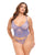 Vanessa Lace & Mesh Bustier w/G-String - Purple 1X/2X