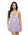 Elsie Lace & Mesh Underwire Babydoll w/G-String 2 pc Set - Brunnera Blue S/M