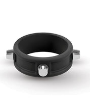 Rebel Cock Ring w/Studs - Black