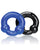 Oxballs Ultraballs Cock Rings - Black/Police Blue Pack of 2