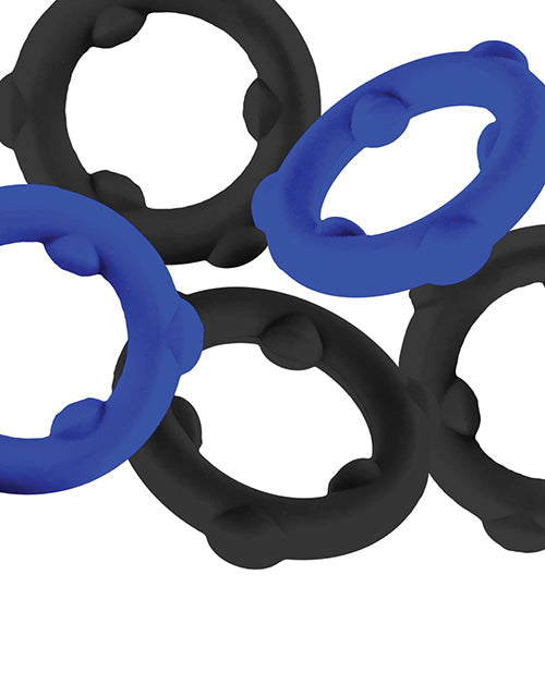 Oxballs Gearheads 5 Pack Spinner Rings - Blue/Black
