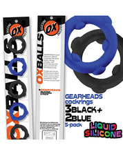 Oxballs Gearheads 5 Pack Spinner Rings - Blue/Black