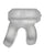 Hunky Junk Revhammer Shaft Vibe Ring - Clear Ice w/Blue Vibe