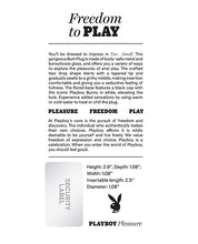 Playboy Pleasure Tux Butt Plug - Small