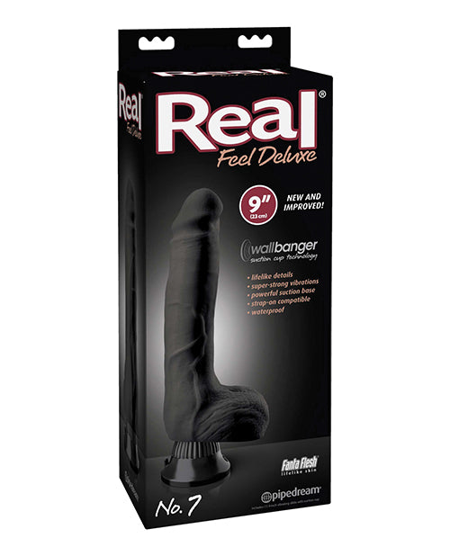 Real Feel Deluxe No. 7 9' Vibe Waterproof - Black